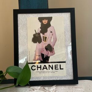 Vintage Chanel Ad 1994 Framed
